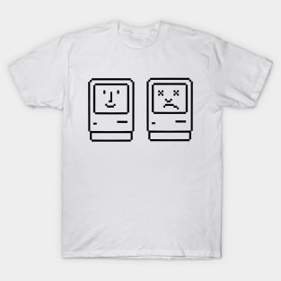 Macintosh Classic Happy and Sad T-Shirt